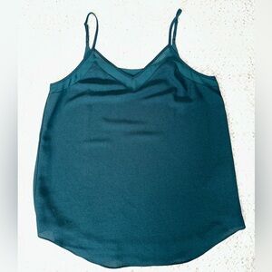 1 State Chiffon Cami in Hunter Green